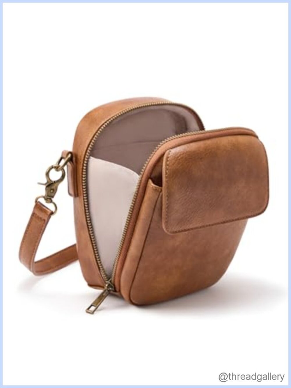 Small Crossbody Bag Vegan Leather Phone Purse RFID Wallet Card Slots